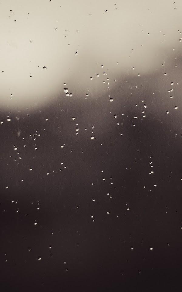 Grey Raindrops On Window  Android Best Wallpaper