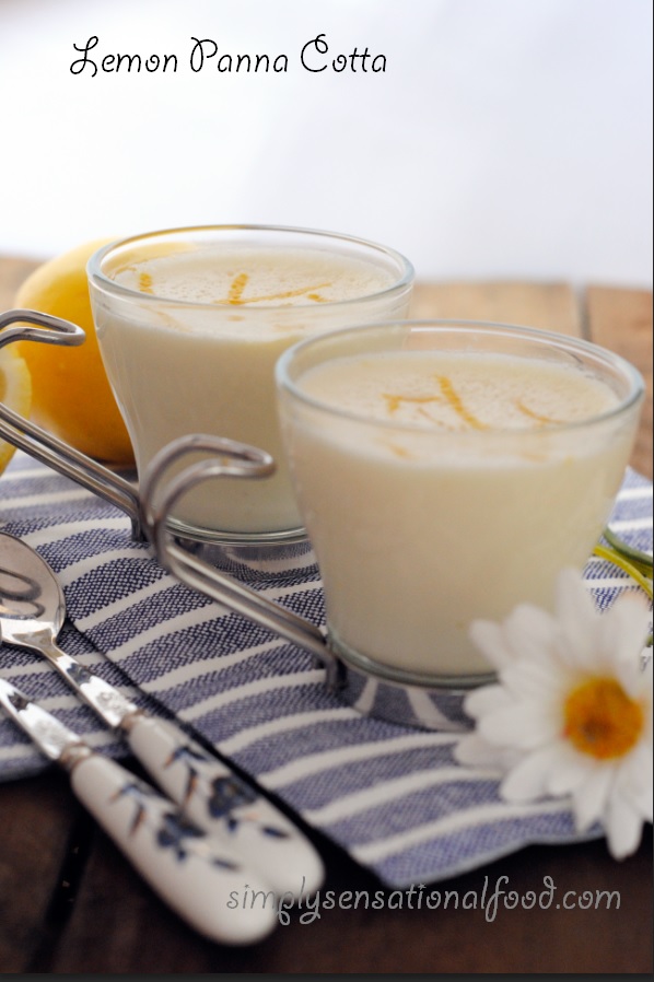 Lemon Panna Cotta vegetarian simply.food