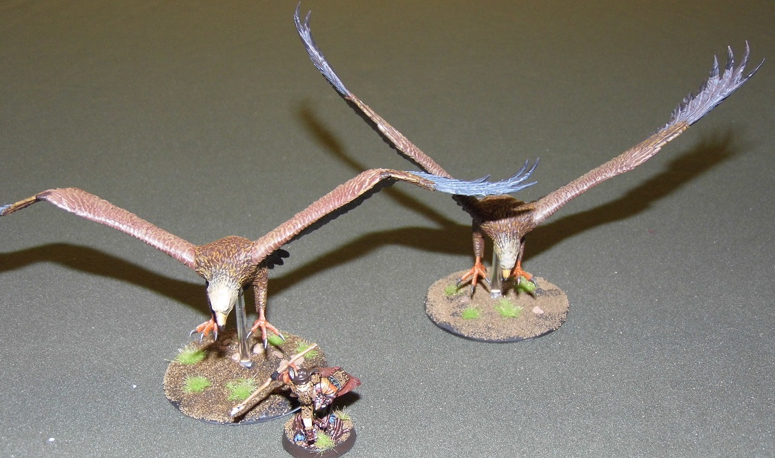 Miniature War gaming and painting Painting Lord of the Rings. (Giant