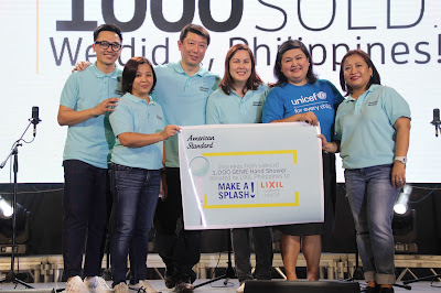 LIXIL and UNICEF celebrate the success  of American Standard ‘Shower for Good’ benefit sale