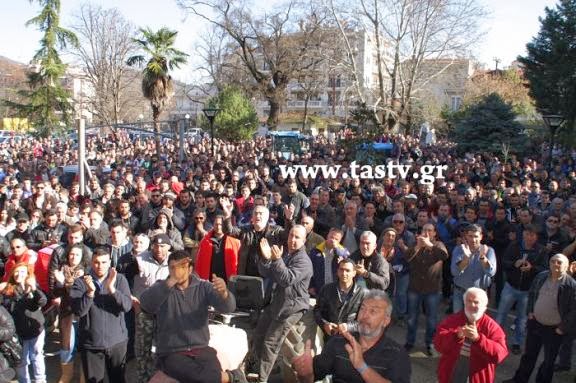 ΕΔΕΣΣΑ -- ΛΑΟΘΑΛΑΣΣΑ Η ΧΘΕΣΙΝΗ ΣΥΓΚΕΝΤΡΩΣΗ ΔΙΑΜΑΡΤΥΡΙΑΣ ΑΓΡΟΤΩΝ ΤΗΣ ΠΕΛΛΑΣ.