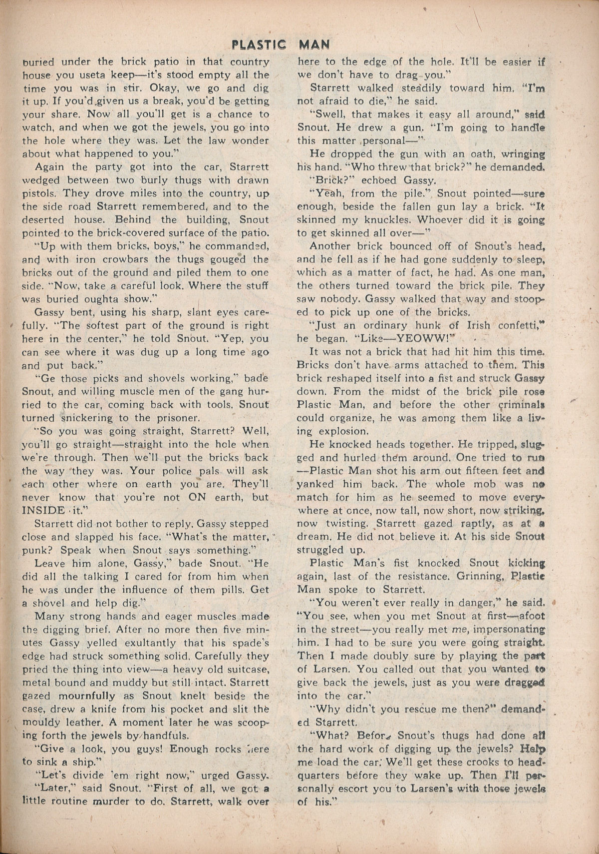 Read online Plastic Man (1943) comic -  Issue #6 - 35