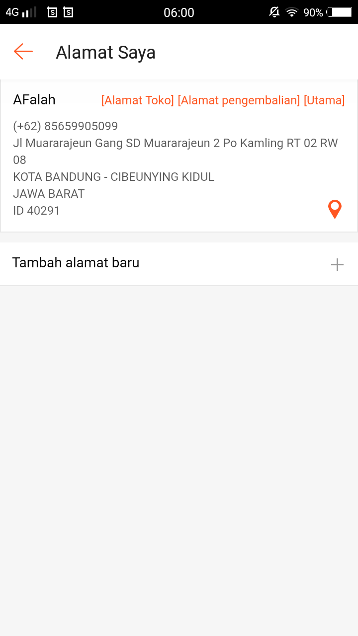 Cara Memasukan Alamat Toko di Shopee