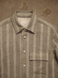 TOUJOURS "C.P.O. Shirt- Striped Scotch Tweed Cloth"