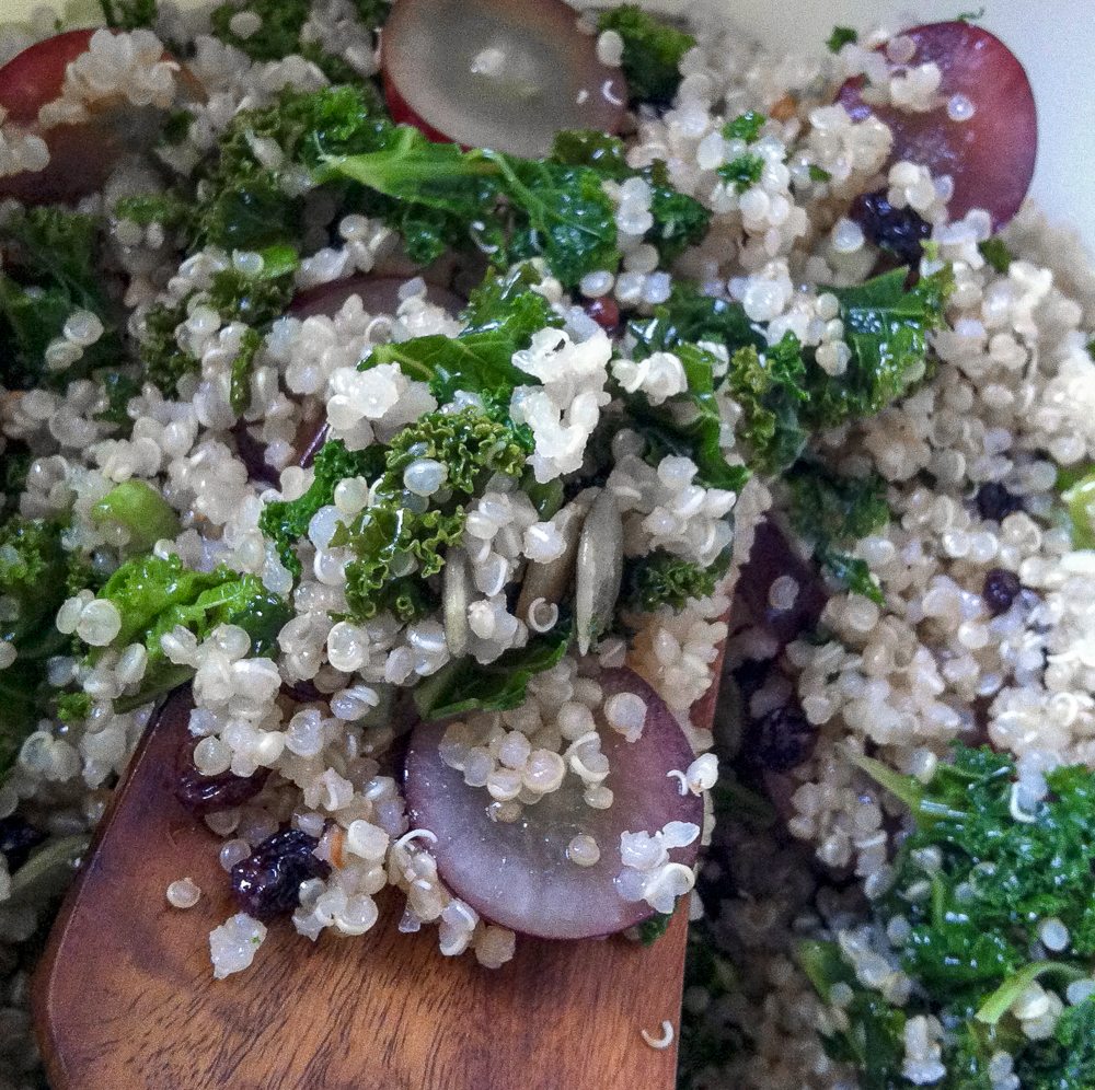 OnTheMoveIn the Galley Kale and Quinoa Pilaf, a OnePot Treat