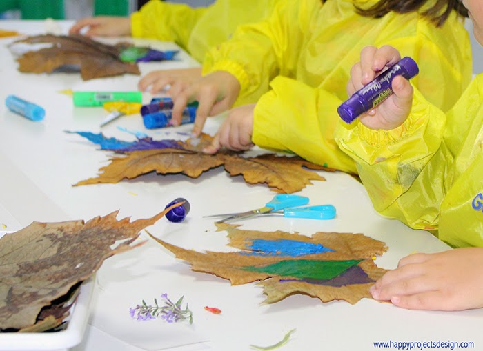 DIY máscara con hoja
