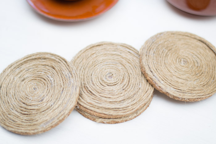 Posavasos rústicos diy