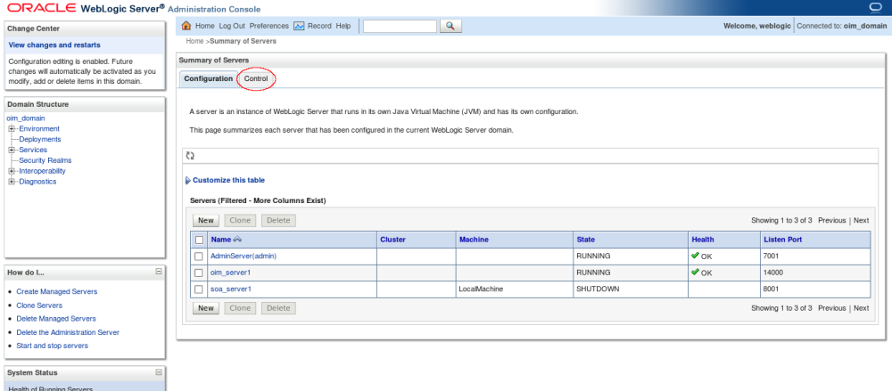 Oracle Stack: Configuring and Starting Node Manager