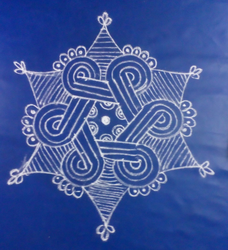 Friday kolam with video | learn kolam