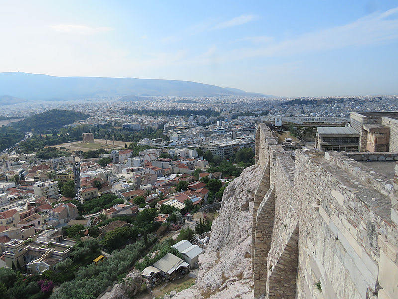 Widok z Akropolu.