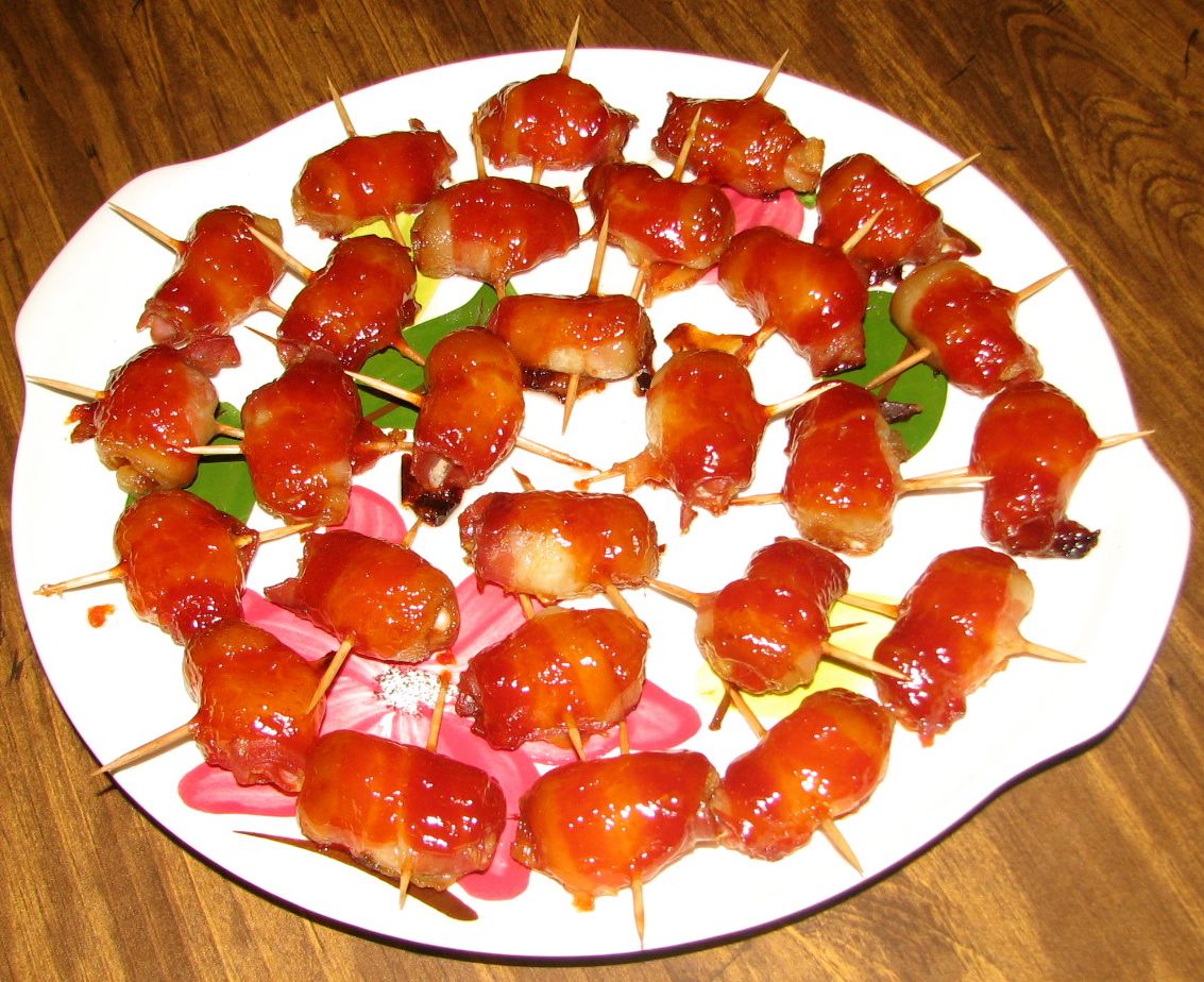 Shel's Kitchen Bacon Wrapped Water Chestnuts