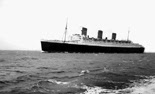 RMS Queen Mary off Southsea 1955