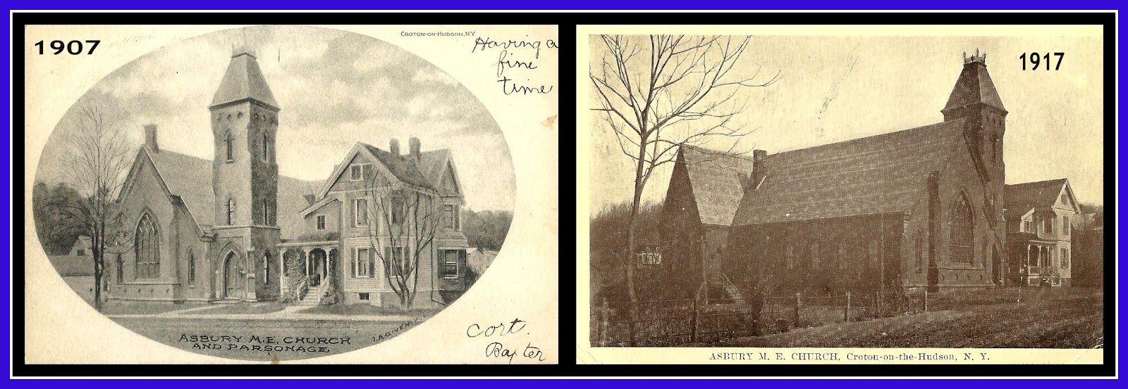 EverythingCroton WISH YOU WERE HERE A CROTON POSTCARD , PART 2 ASBURY UNITED METHODIST CHURCH