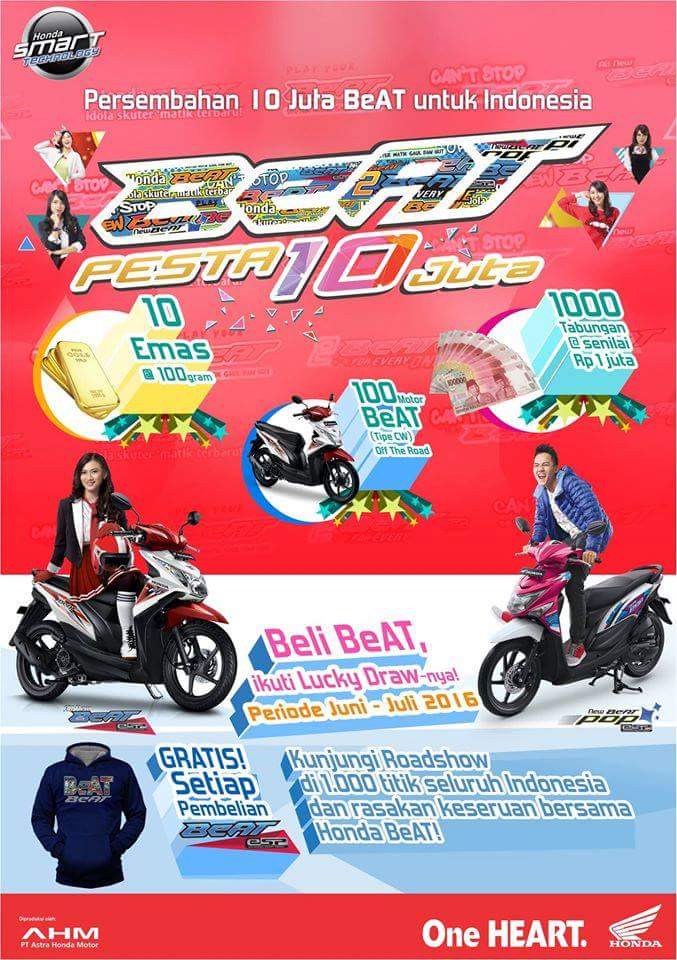 DEALER RESMI SEPEDA MOTOR HONDA MPM MOJOKERTO PROMO BEAT