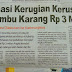 Estimasi Kerugian Kerusakan Terumbu Karang Rp. 3 Miliar