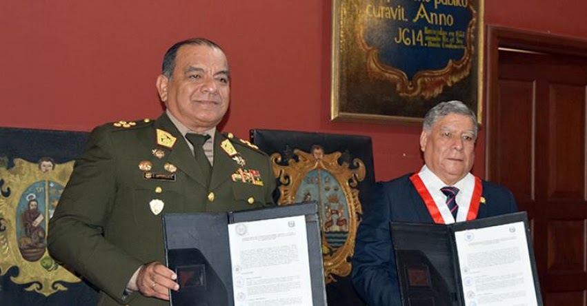 Suscriben convenio académico de cooperación entre Ejército y Universidad de San Marcos - www.ejercitodelperu.mil.pe Suscriben convenio académico de cooperación entre Ejército y Universidad de San Marcos - www.ejercitodelperu.mil.pe