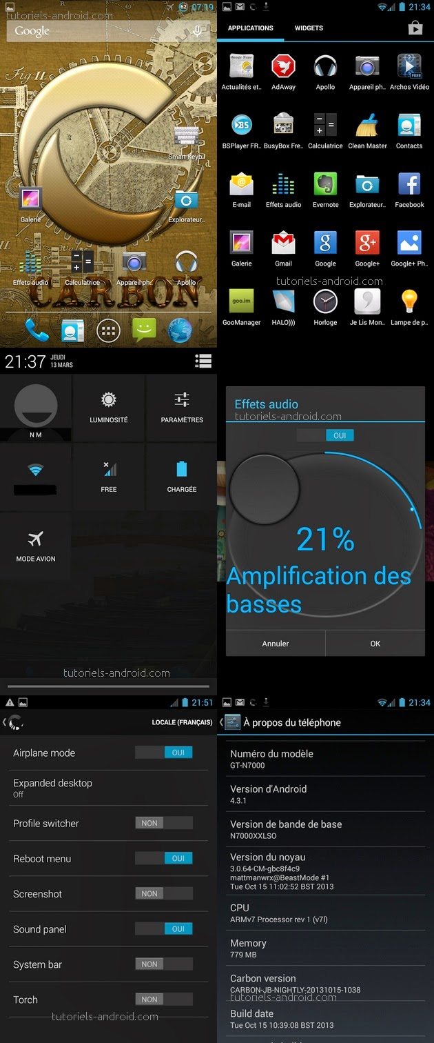 Carbon ROM pour GT-N7000