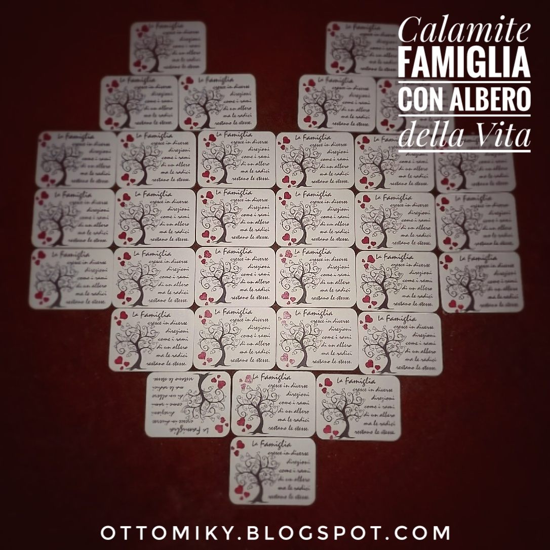 Otto Miky Calamite Famiglia Con Albero Della Vita