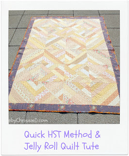 A Quick HST Method & Jelly Roll Quilt Tute by www.madebyChrissieD.com A Quick HST Method & Jelly Roll Quilt Tute by www.madebyChrissieD.com