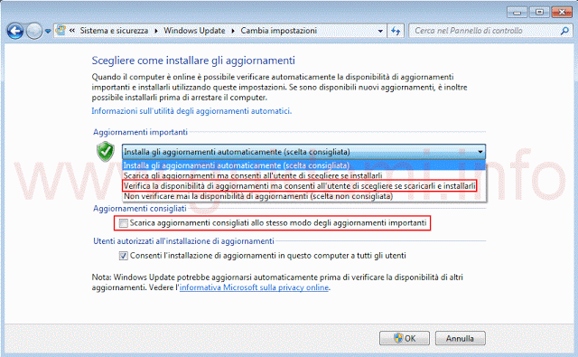 vista windows update non scarica aggiornamenti