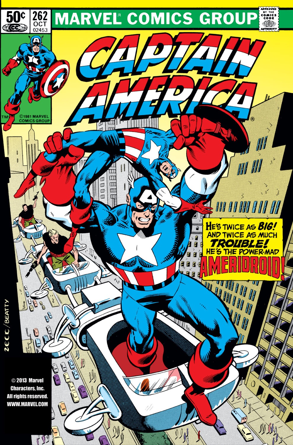 Read online Captain America (1968) comic - Issue #262 - 1