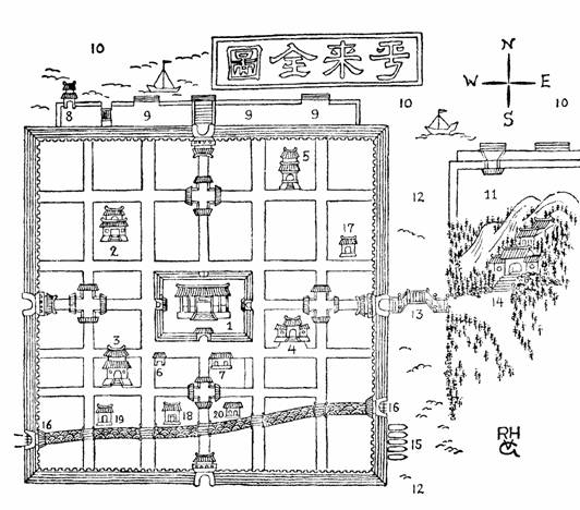 Ancient China City Map