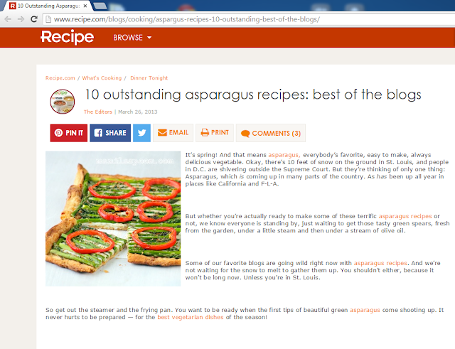  Ten Outstanding Asparagus Recipes