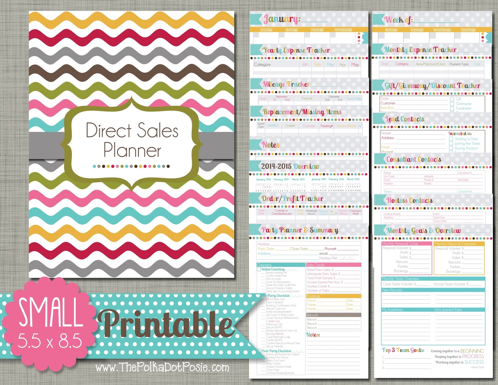 The Polka Dot Posie Direct Sales Planner Instructions For Printing  The Polka Dot Posie Direct Sales Planner Instructions For Printing