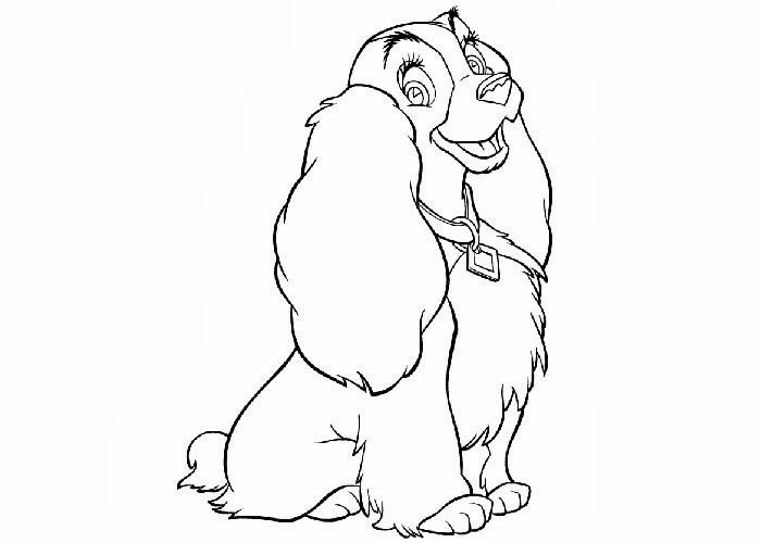 lady and the tramp coloring pages - photo #43