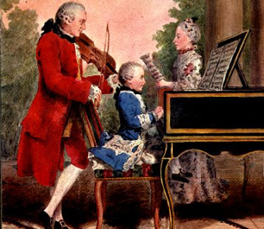 Mozart and his father, sister