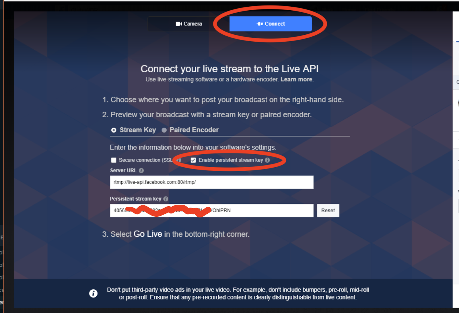 Connect регистрации