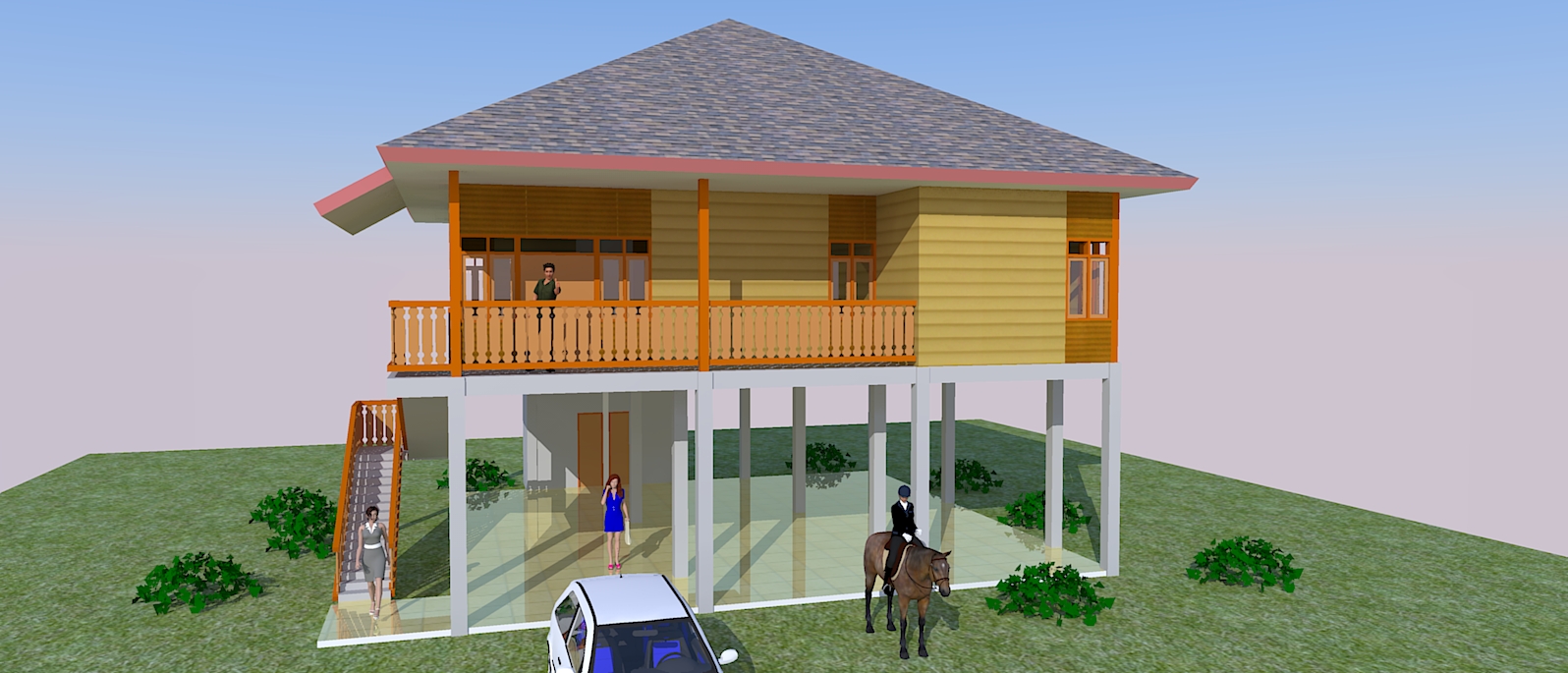 Rumah Kayu Kavling Kebun Jasa Pembuatan Site Plan Rumah Kayu