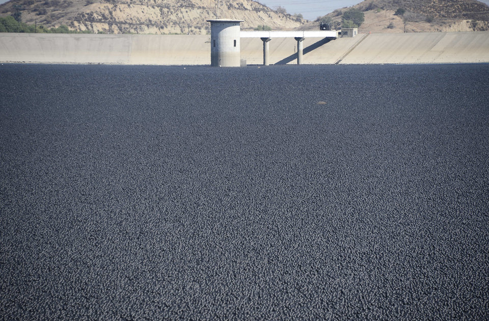 Millions Drought Ball Protect LA Water 抗旱出奇招 抗旱球保存水資源