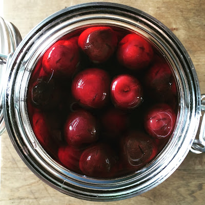 pickled cherries, cook house, the grazer