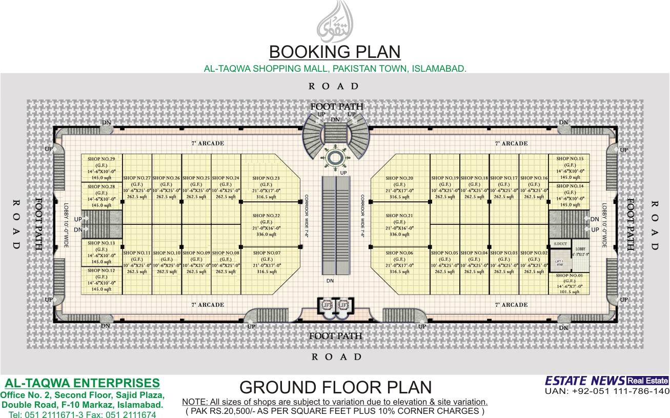 Building Plans Pakistan Shopping center