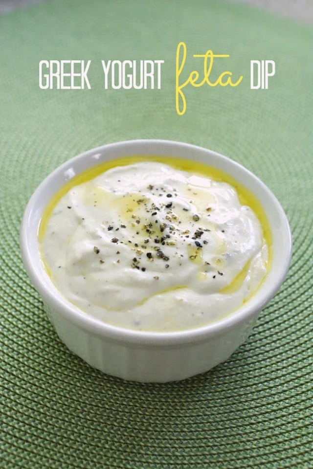 Greek Yogurt Feta Dip | thetwobiteclub.com