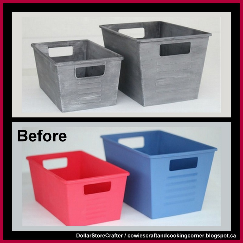 Dollar Store Crafter Turn Dollar Tree Bins into Stylish Storage