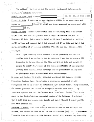 NSA Memo (pg 2) Re MUFON Conference - 1978