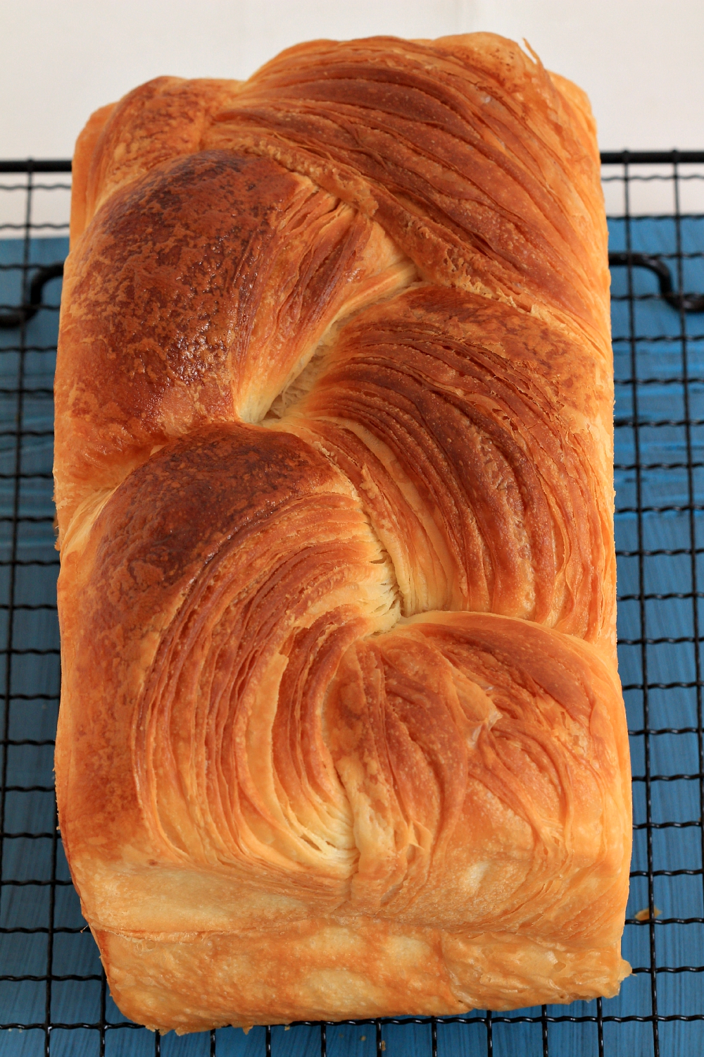 Matcha danish loaf and croissants