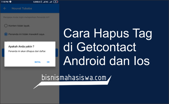Cara Hapus Tag di Getcontact Android dan Ios