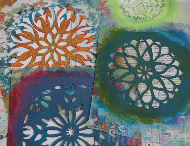 Schablonendruck nach ©muellerinart Schablonendruck nach ©muellerinart