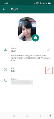 How to make a unique font on Whatsapp info 5