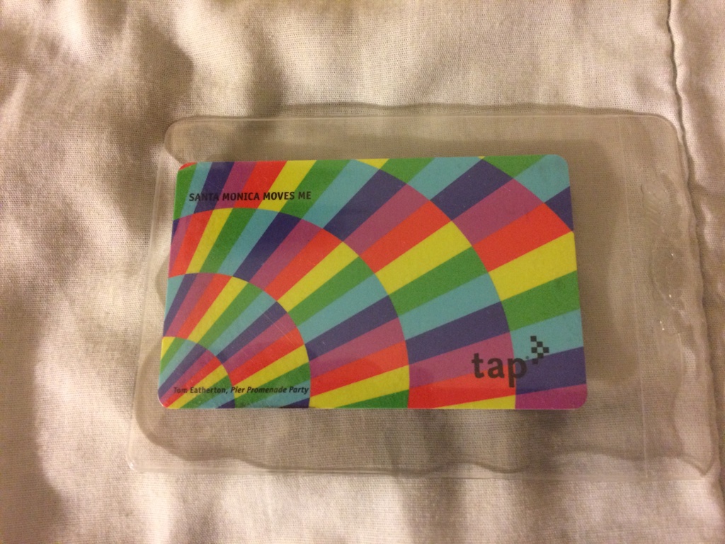 Tap Cards of Metro Los Angeles 2016 City of Santa Monica TAP Card