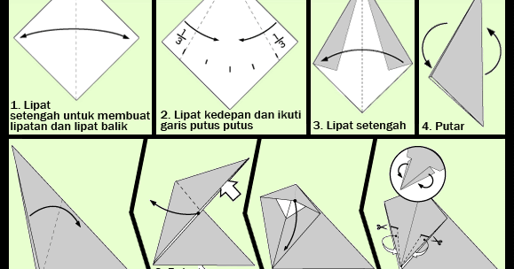 Cara Membuat Origami GAJAH Untuk  Anak 