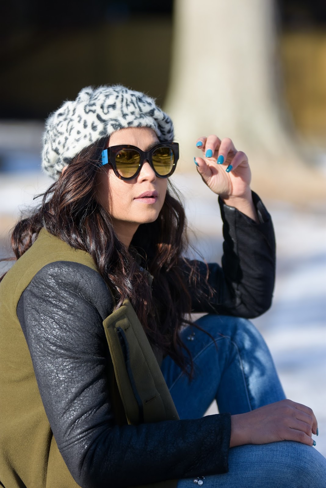 things bloggers hear all the time, addressing sponsored issues, money making tips from the blog, fashion, sparkly shirt, embellished denim, green booties, street style, winter fashion, myriad musings things bloggers hear all the time, addressing sponsored issues, money making tips from the blog, fashion, sparkly shirt, embellished denim, green booties, street style, winter fashion, myriad musings