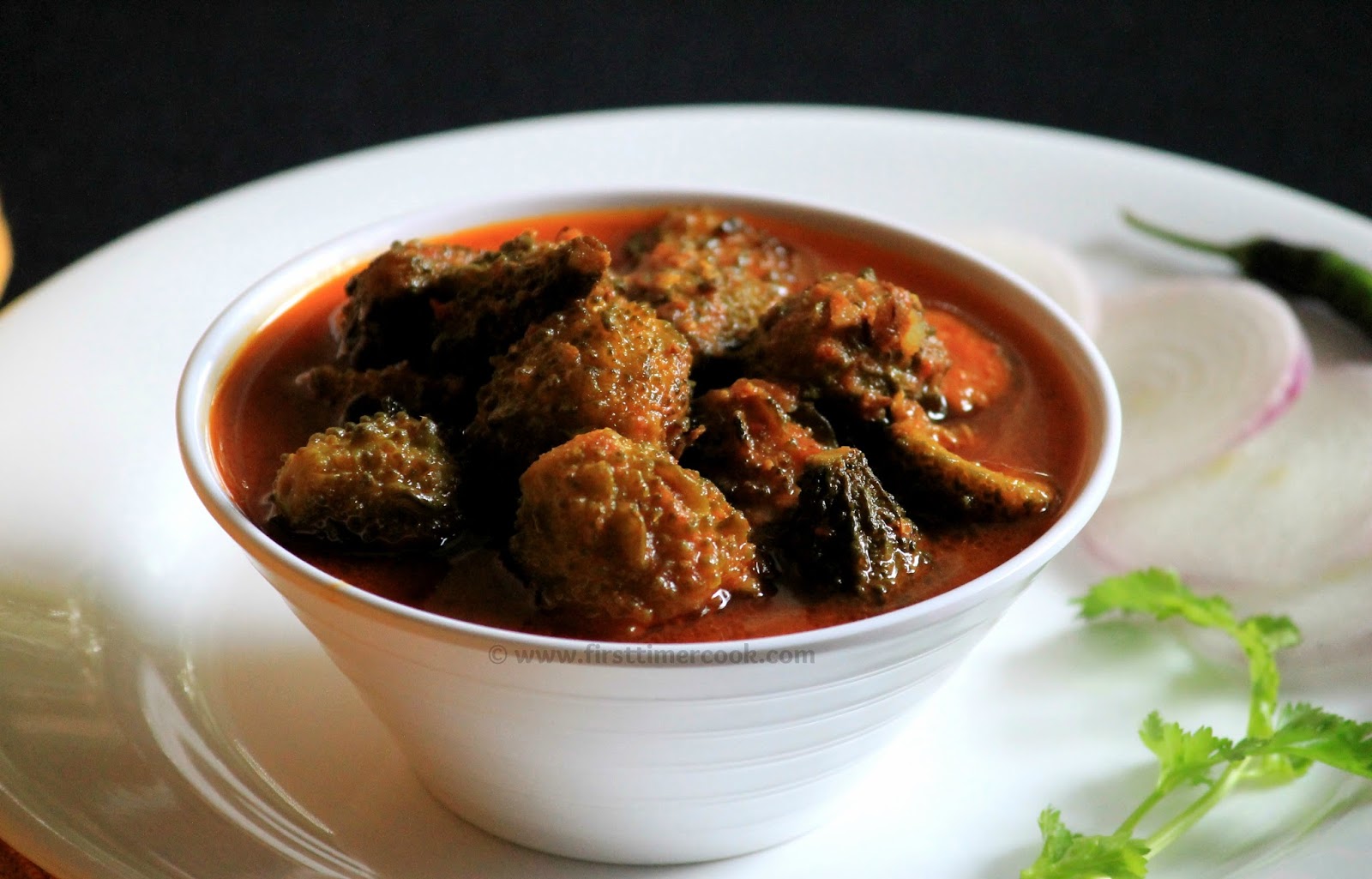 First Timer Cook Sweet and Sour Bitter Gourd Curry Khatta Meetha Karela