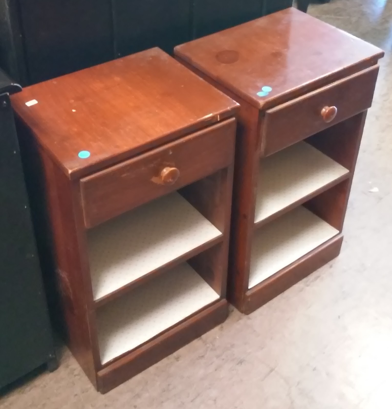UHURU FURNITURE & COLLECTIBLES SOLD 3087 Pair of Vintage Pine