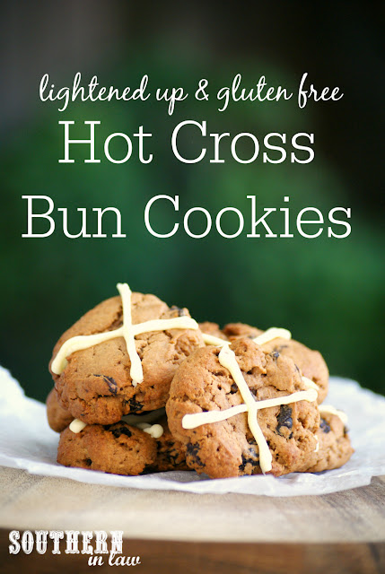 Healthy Hot Cross Bun Cookies Recipe - low fat, gluten free, healthy, easter cookies recipe, low fat, sugar free, low calorie dessert recipes