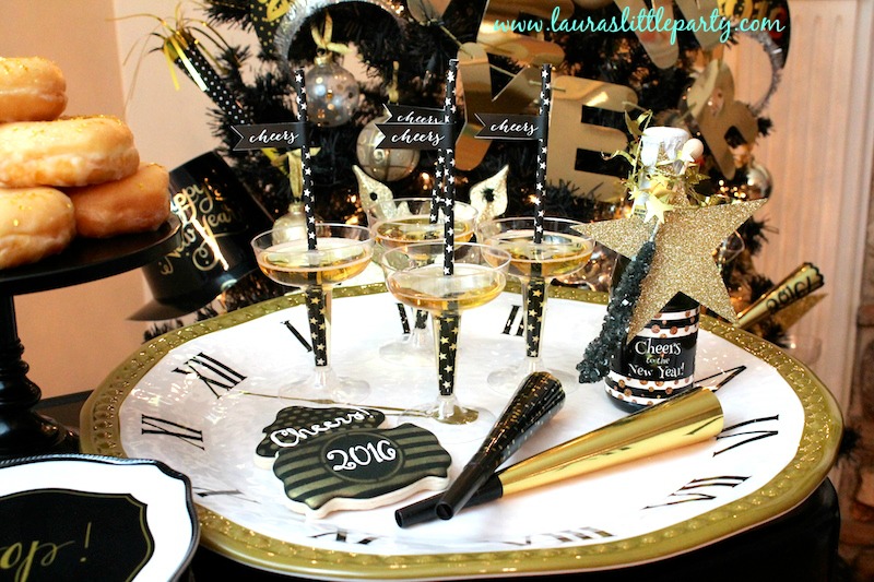 Eve Party Nye Inspiration, Simple Table Decorations For New Year
