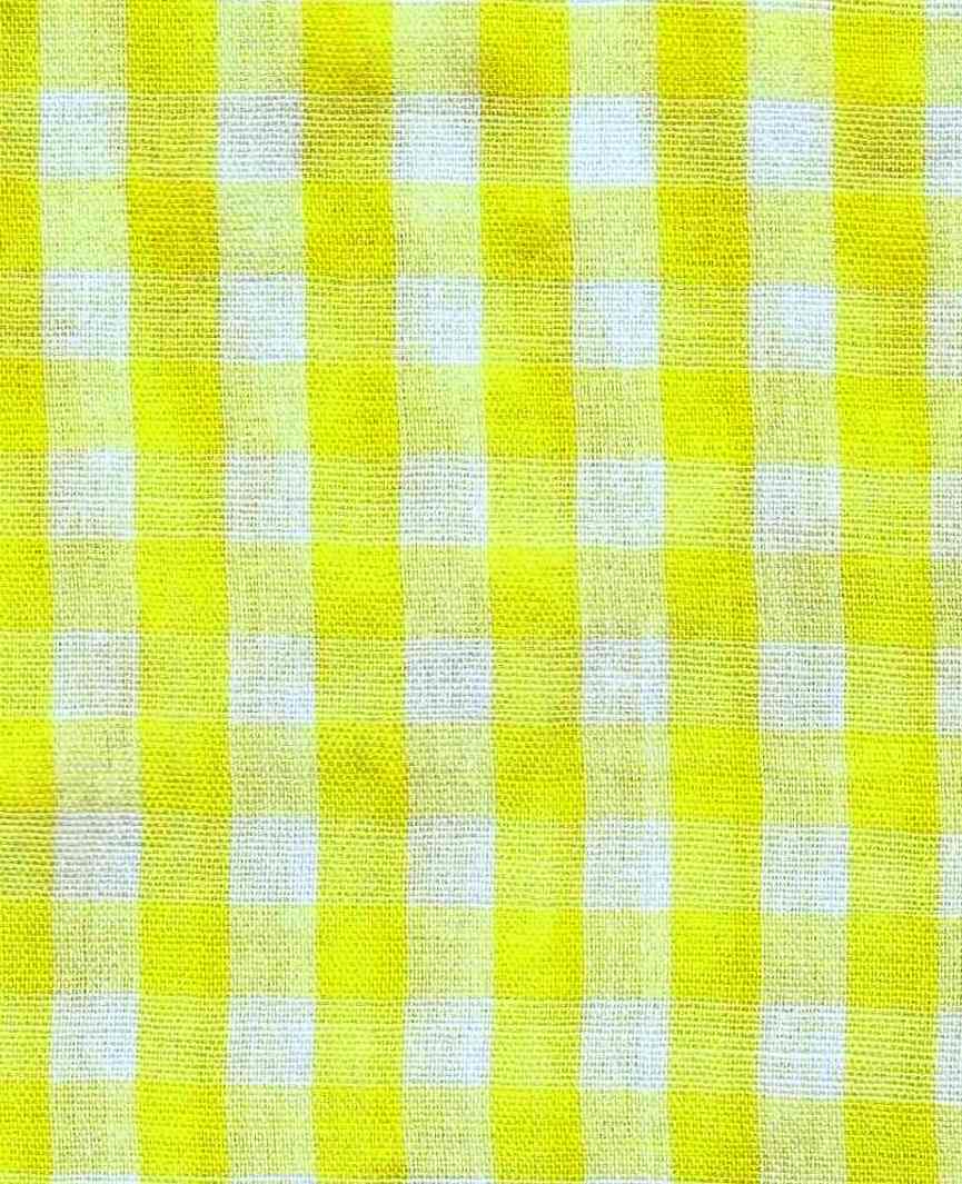 yellow gingham cloth yellow gingham cloth, a color photograph